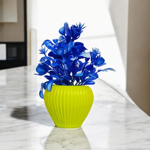 Flora Planet® Artificial Plants Pack of 4 | Multi Variety | Durable Plastic | Ideal for Hassle-Free Home Decor and Wall Decor | 6 cm X 15 cm | Perfect Home Decor Items - Image 5
