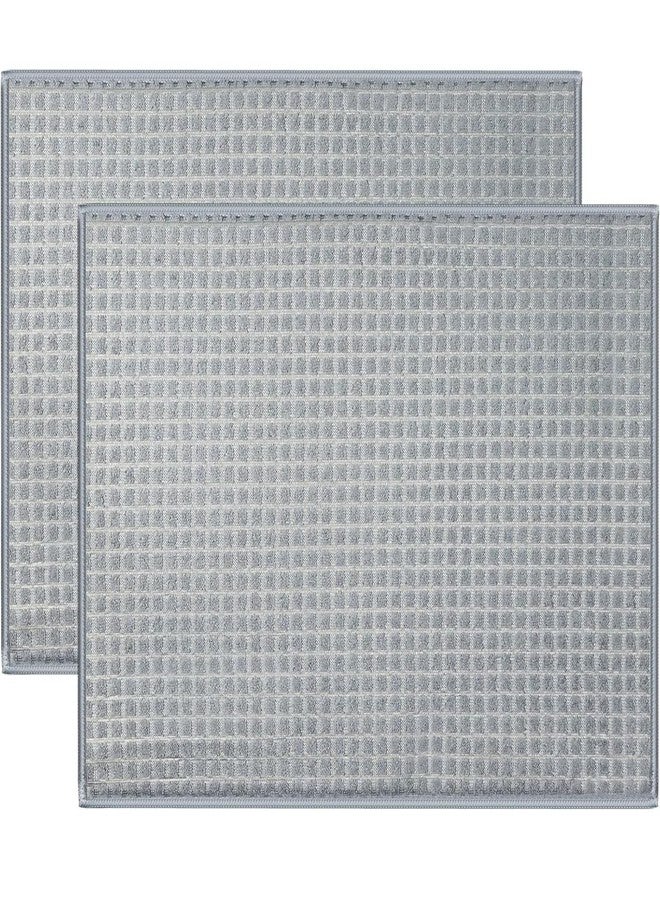 TASMAX dish drying mat for kitchen water absorbent mat drying mat for kitchen utensils large dry mat for kitchen utensils drying mat for kitchen items for home all 50 * 38 PACK of 2 RANDOM COLOR - Image 1
