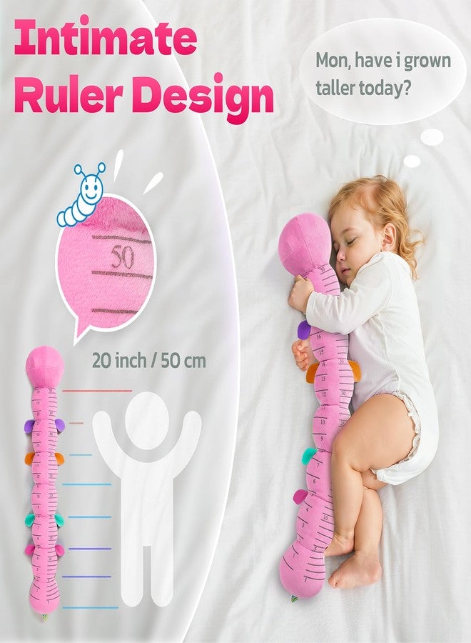 HEMRLY Baby Gifts Toys, Sensory Toy 0-6 Months, Musical Stuffed Caterpillar Plush with Soft Teether, Rattle for Tummy Time, Infant Car Seat Toy for 0-3-6-12 Month Boys Girls Gifts - Spotted Pink - Image 5
