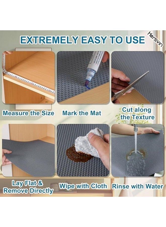 ElastPro حصيرة إيلست برو EVA مفيدة وطولها الكامل 1.5 متر (150 سم × 45 سم) حصيرة/ورقة مضادة للانزلاق للثلاجة، المطبخ، الدرج، بطانة الرف. مظهر غني، بسماكة 1 مم - Image 2