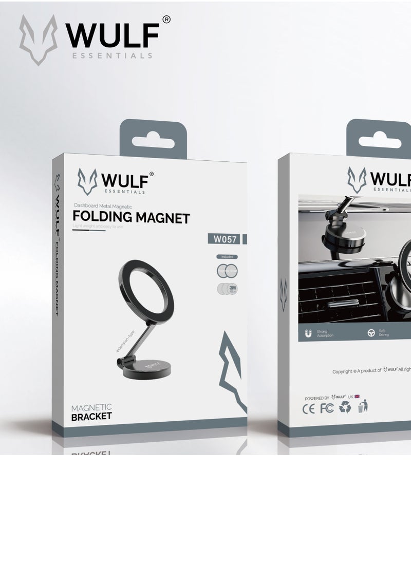 Wulf Essentials WULF Essentials W057 Magnetic Dashboard Mount – Foldable Metal Design 