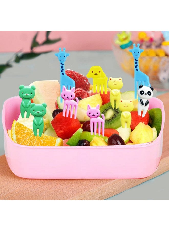 UOUYOO 36 Pcs Animal Food Picks For Kids, Cute Cartoon Animal Fruit Food Toothpicks,Reusable Lunch Picks For Kids Bento, Lunch Bento Box Picks For Toddler,Kids Lunch Accessories  - Image 4