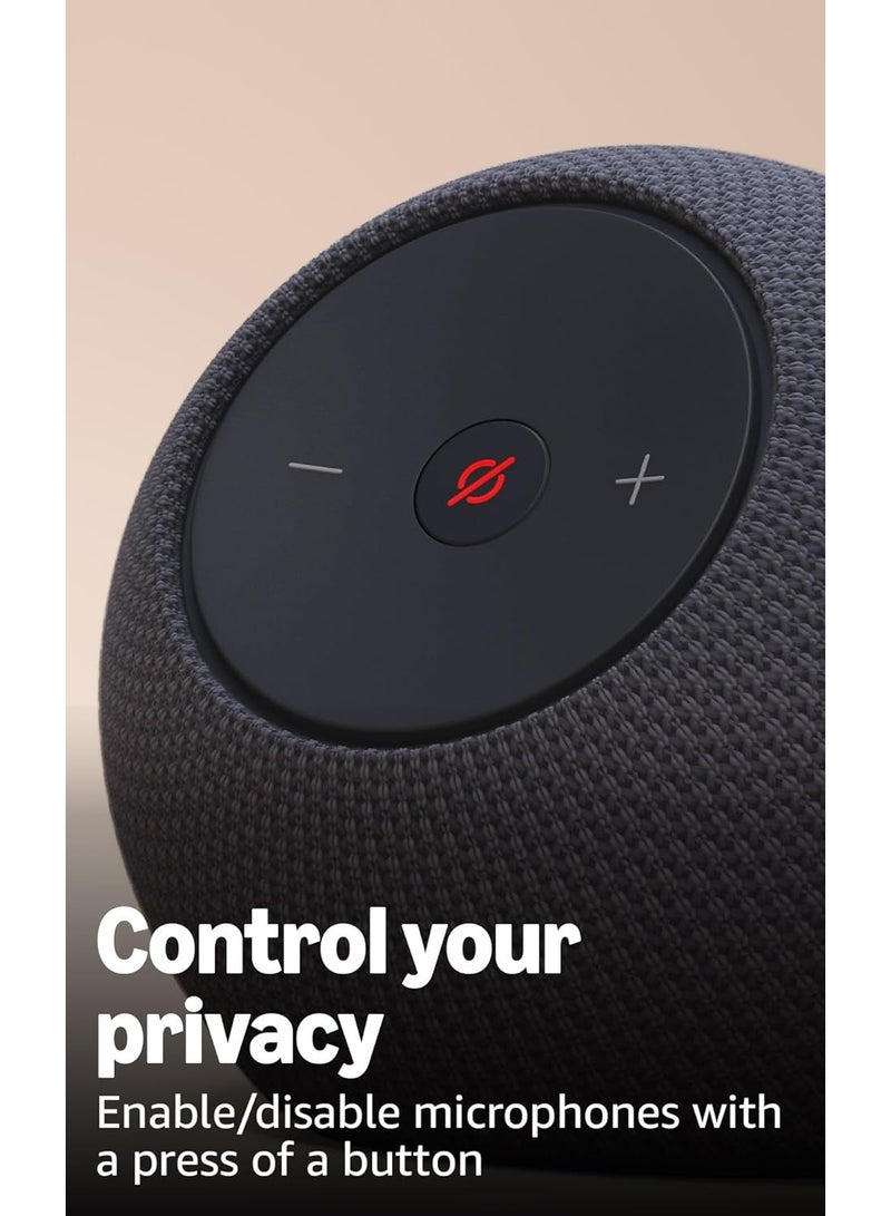 Amazon Ev Dot Max (latest model), AI-powered speaker with room-filling sound and integrated smart home control center, with early access to Smart Assistant Plus - Image 4