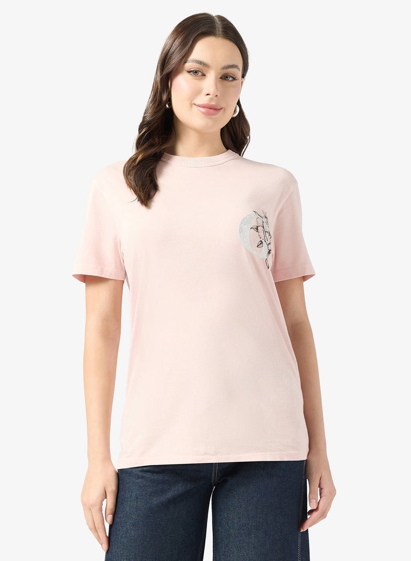 GUESS Short Sleeve Crew Neck G81 Flowers T-Shirt - Image 1