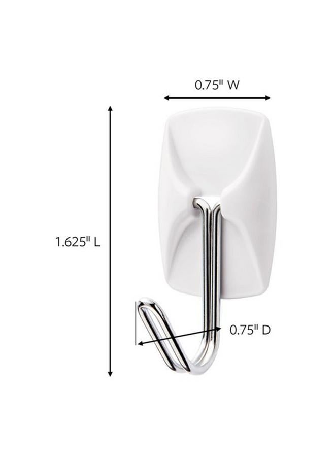 Command 12-Piece Kitchen Utensil Adhesive Hook White Small  - Image 2