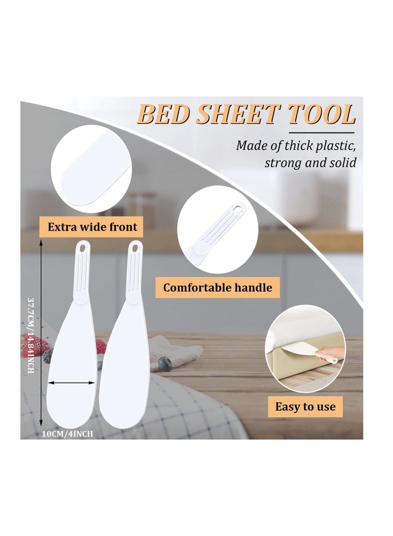 Mattress Lifter Bed Sheet Tool Extra Long Making for Changing Sheets Bedsheet Change Helper Tucking Paddle Bedding Duvets Neatly and Easy(Set of 2) - Image 2