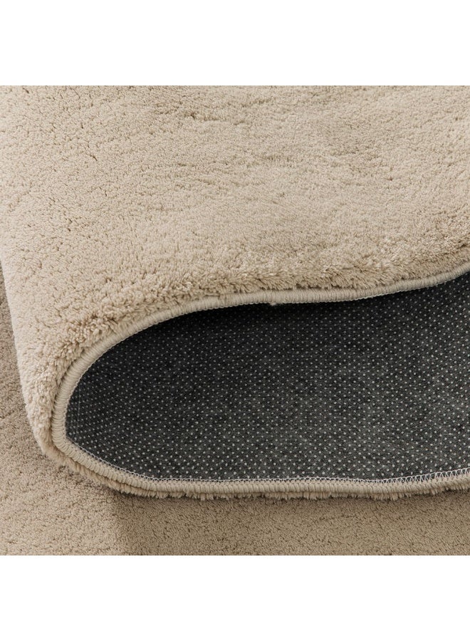 DANUBE HOME Nova Tufted Shaggy Solid Rug | Washable Solids Style | Polyester Area Rug Floor Covering | Indoor Carpet For Living Room Dining Bedroom 240X340cm-Camel - Image 5