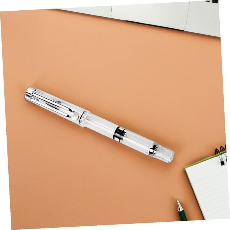 6pcs White Natural Hair Fountain Ink Brush Pen Set Soft Tip Calligraphy Pens Flexible Nib For Beginners Writing And Calligraphy Illustration - Image 3