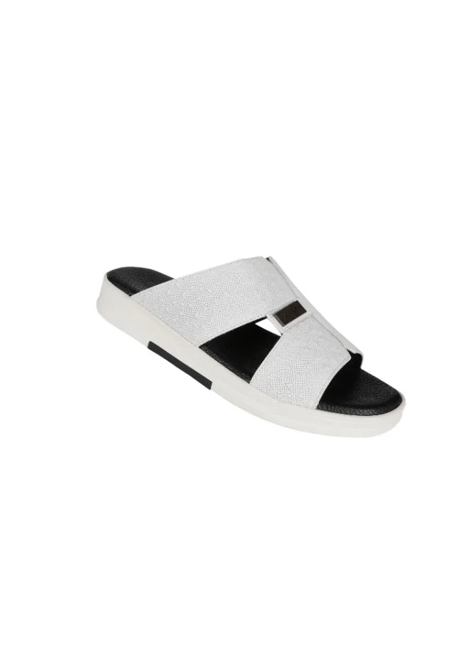 بارجيل أونو Barjeel Uno Mens Elegant Sandals MSA-116 White