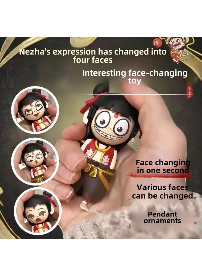 Which Face-changing Doll Magic Child's Expression Decompression Toy Online Red Explosions Creative Funny Hand-made Doll Pendant-Colour:Yellow-labu Bu - Image 2
