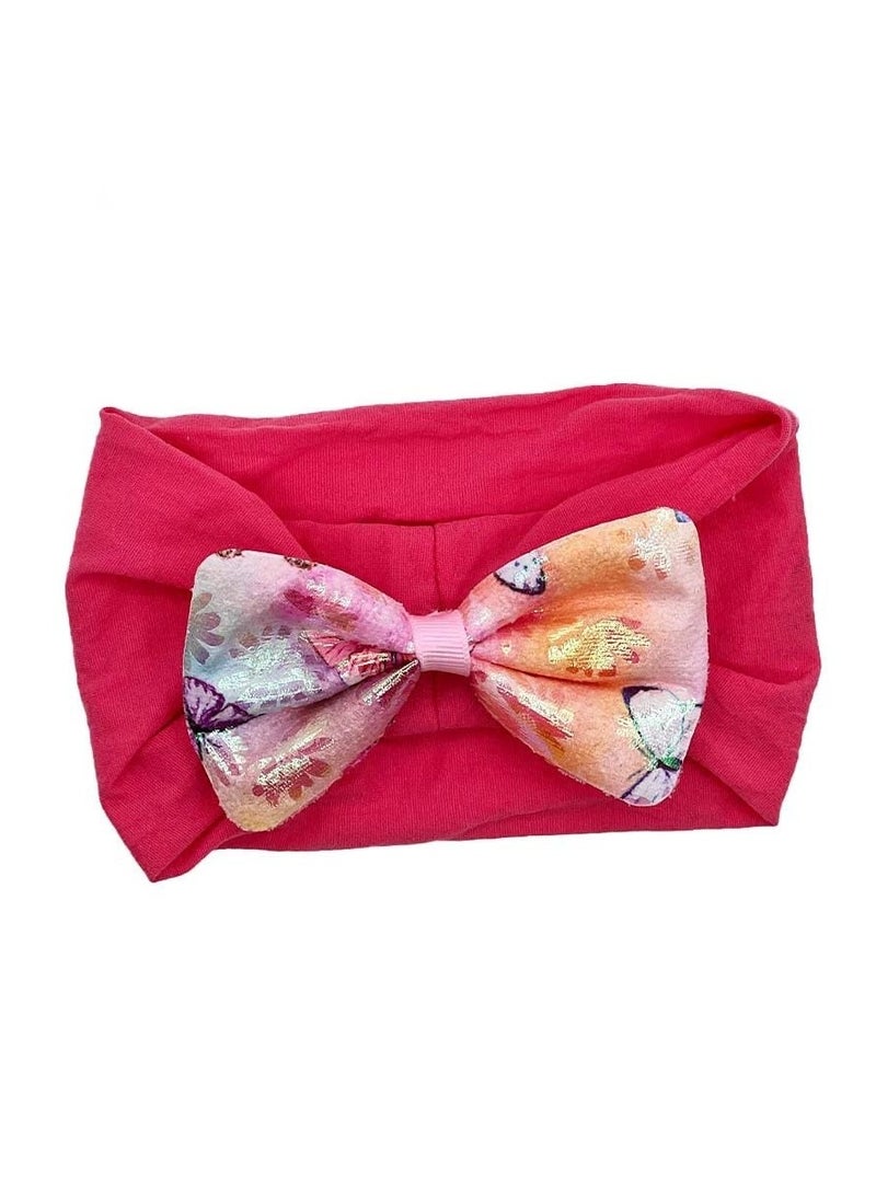 The Girl Cap The Girl Cap Baby Butterfly Headband – One Size Beautiful & Elegant Design Stretchable Headwear - Perfect Hair Accessories for Baby (Red)  - Image 1