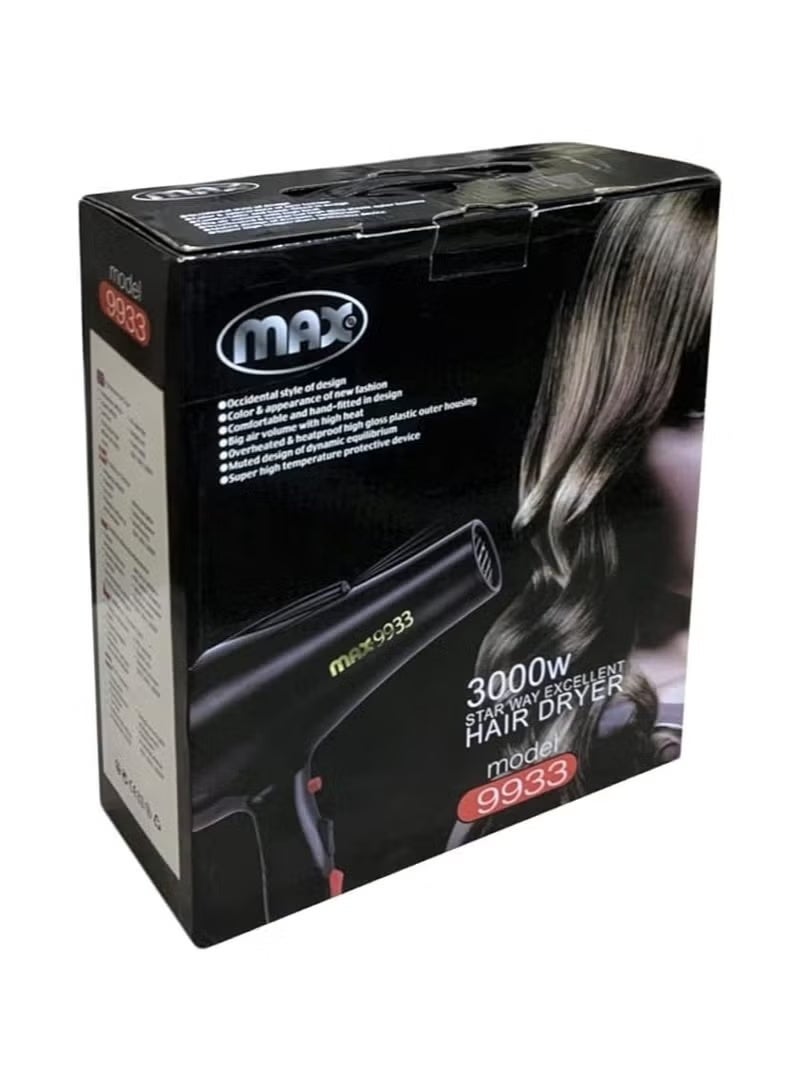 Max Hair Dryer 9933 – 3000W - Image 2