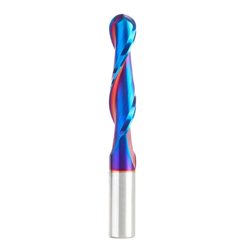 Amana Tool Solid Carbide Up-Cut Ball Nose Spiral Router Bit for Wood, Plastic, MDF, Foam, 46384-K, 1/2 Dia x 2-1/8 Inch x 1/2 Shank Spektra Extreme Tool Life Coated