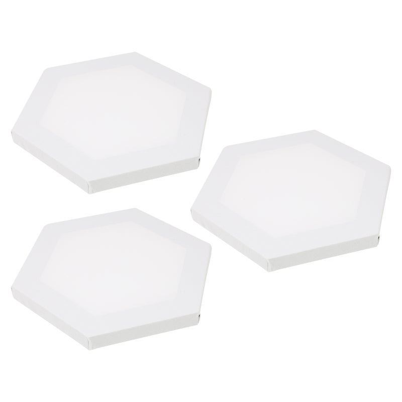 3Pcs Painting Canvas Panel Blank Canvas Frame White Painting Board for Students - Image 1