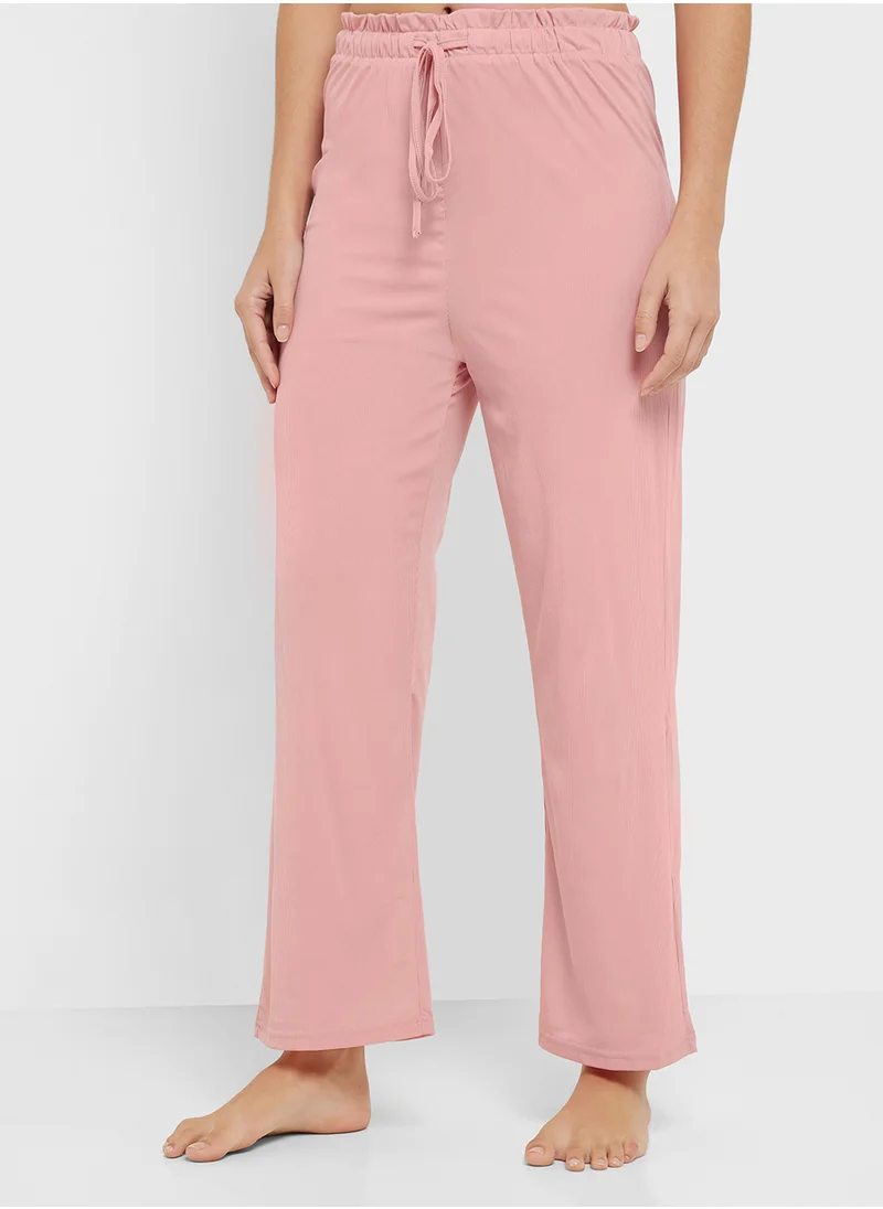 جينجر 3 Pc Lounge Set With Crop Top, Robe & Pyjama