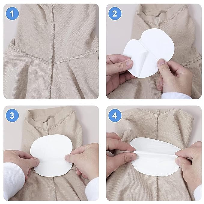 VIPREKHO VIPREKHO Disposable Underarm Sweat Pads Prevent Stains Unpleasant Odour Underarm Shield Adhesive Garment Dress Guards for Men and Women 10 pads pack 1 - Image 3