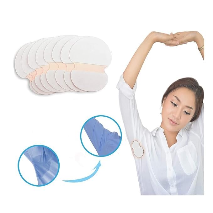 VIPREKHO VIPREKHO Disposable Underarm Sweat Pads Prevent Stains Unpleasant Odour Underarm Shield Adhesive Garment Dress Guards for Men and Women 10 pads pack 1 - Image 2