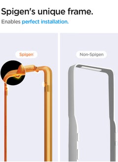 Spigen GLAStR Align Master Google Pixel 8a Screen Protector Premium Tempered Glass Case Friendly [2 Pack]  - Image 4