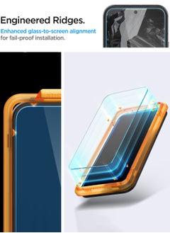 Spigen GLAStR Align Master Google Pixel 8a Screen Protector Premium Tempered Glass Case Friendly [2 Pack]  - Image 5