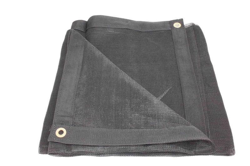 Mytee Products Mytee Products 12x20 Black 70 Shade Mesh Tarp for Outdoor wGrommets  6 Oz Extra Durable Heavy Duty Mesh Tarps for Dump Truck Rolloff Trucks  Mesh Shade Net Cloth for Sun Plant Patio 