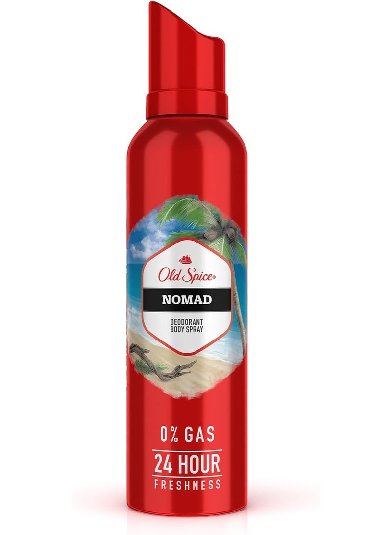 Old Spice Nomad No Gas 24 hour Long Lasting Freshness Deodorant Perfume Body Spray For Men, 140ml - Image 1