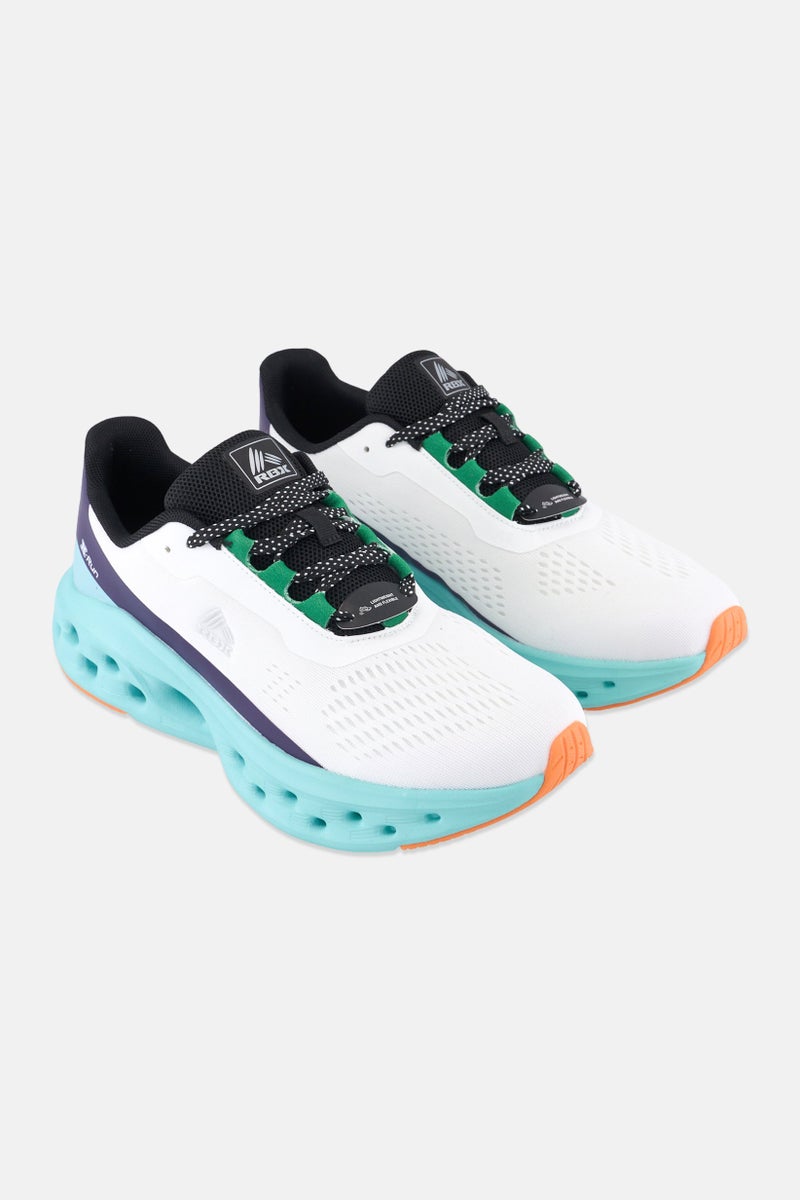 RBX Men Lace Up Running Shoes, White - Image 1