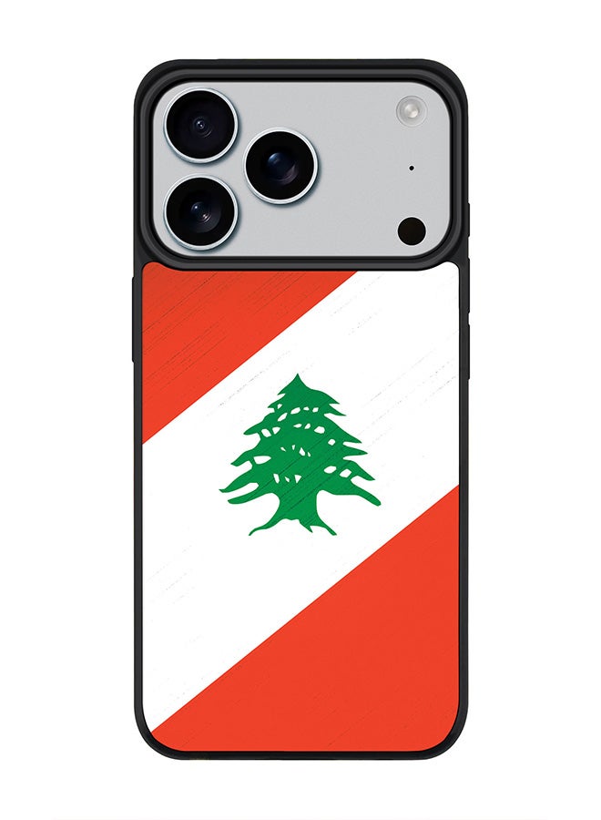 Stylizedd iPhone 17 Pro Case, [Compatible with MagSafe] Slim Magnetic cover Phone Case iPhone 17 Pro -Flag Of Lebanon - Image 1