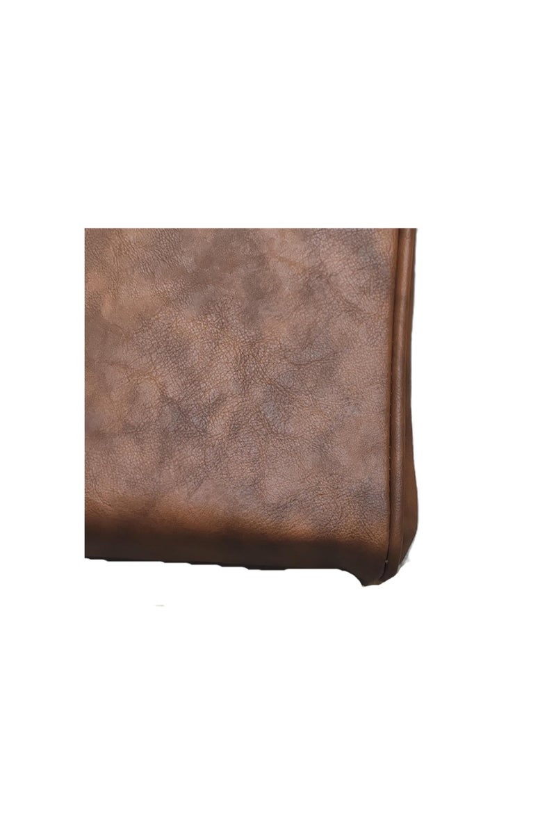 Luxury Quilted Leather Car Armrest Cushion – PU Leather Center Console Pad with Memory Foam, Non-Slip Design, and Universal Fit for Cars, SUVs, and Trucks (Solid Brown) - Image 4