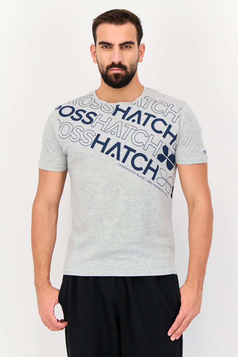 CROSSHATCH Men 2 Piece Crew Neck Short Sleeve Graphic Printed T-Shirt, Multicolor - Image 1