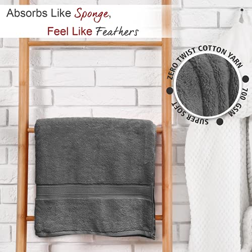 Sassoon Tevel 100% Cotton 1 Piece Women Bath Towel, 700 GSM (60X120cm, Cloud Burst) Super Soft Zero Twist Absorbent, Soft Material, Towel for Daily Use - Image 2
