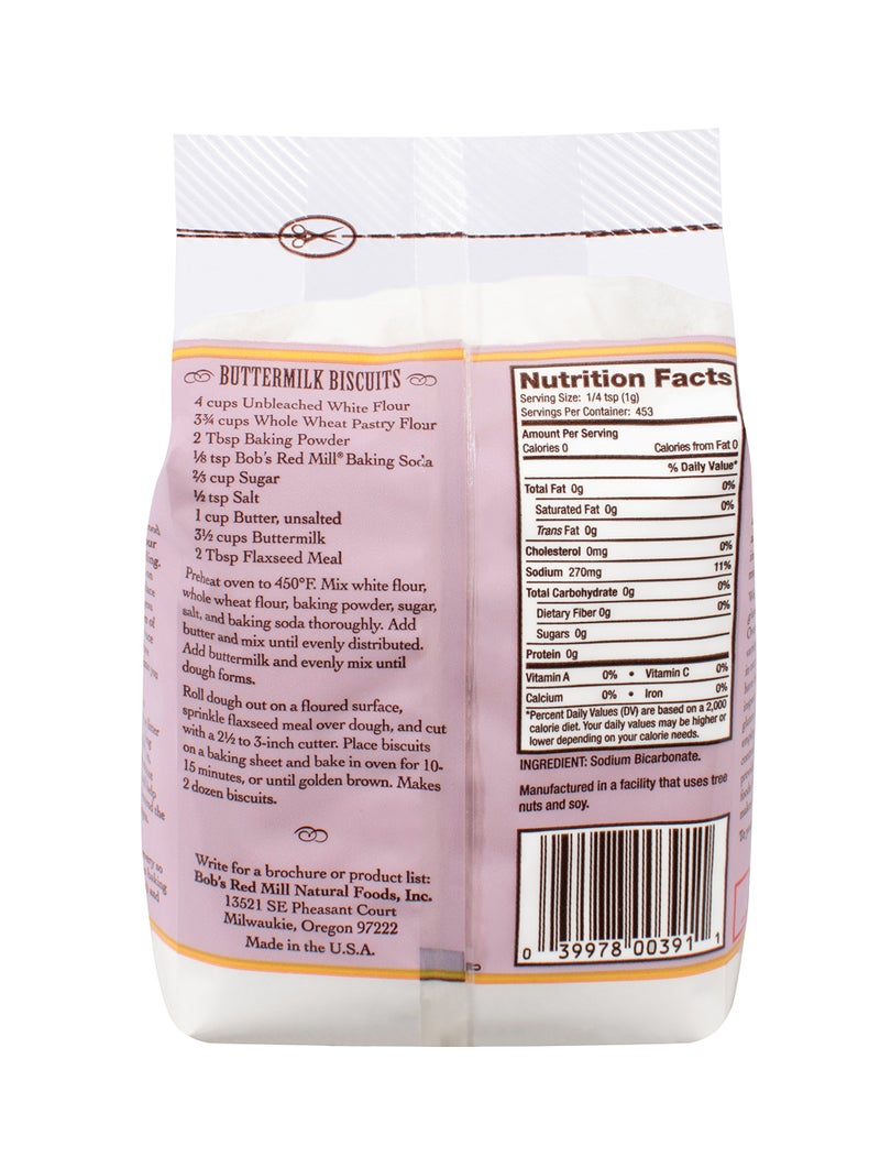 Bob's Red Mill Baking Soda, 16oz (Pack of 1) - Image 2