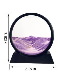 Flowing Sand Painting Moving Sand Art Picture Round Glass 3D Deep Sea Sandscape in Motion Display Flowing Sand Frame Home Office Desktop Decorations Purple - pzsku/ZA3FF801AB22C05F2FE99Z/45/_/1692690215/02a176ee-a22b-4f25-b25f-b87d3b9a8915