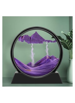 Flowing Sand Painting Moving Sand Art Picture Round Glass 3D Deep Sea Sandscape in Motion Display Flowing Sand Frame Home Office Desktop Decorations Purple - pzsku/ZA3FF801AB22C05F2FE99Z/45/_/1692690215/877da0d0-9fb9-4d40-90ab-95f10b80d3ec