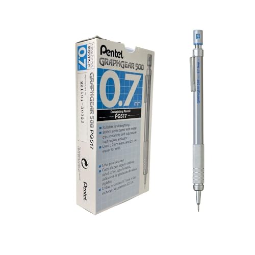 Pentel قلم رصاص ميكانيكي للرسم Pentel Graphgear 500 PG517 0.7mm - Image 5