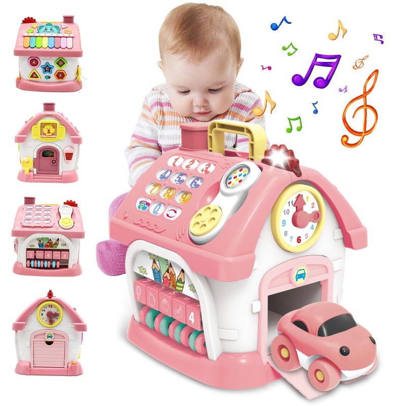 Ming You Montessori Toys for 1+ Year Olds Girl Gifts - 8-in-1 Musical Learning House Baby Toy 6-12 12-18 Months, Toddler Toys Age 1, 2 Year Old Girl Birthday Gifts - Image 1