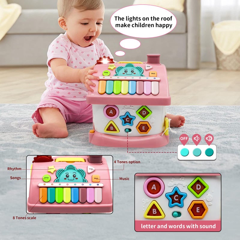 Ming You Montessori Toys for 1+ Year Olds Girl Gifts - 8-in-1 Musical Learning House Baby Toy 6-12 12-18 Months, Toddler Toys Age 1, 2 Year Old Girl Birthday Gifts - Image 4