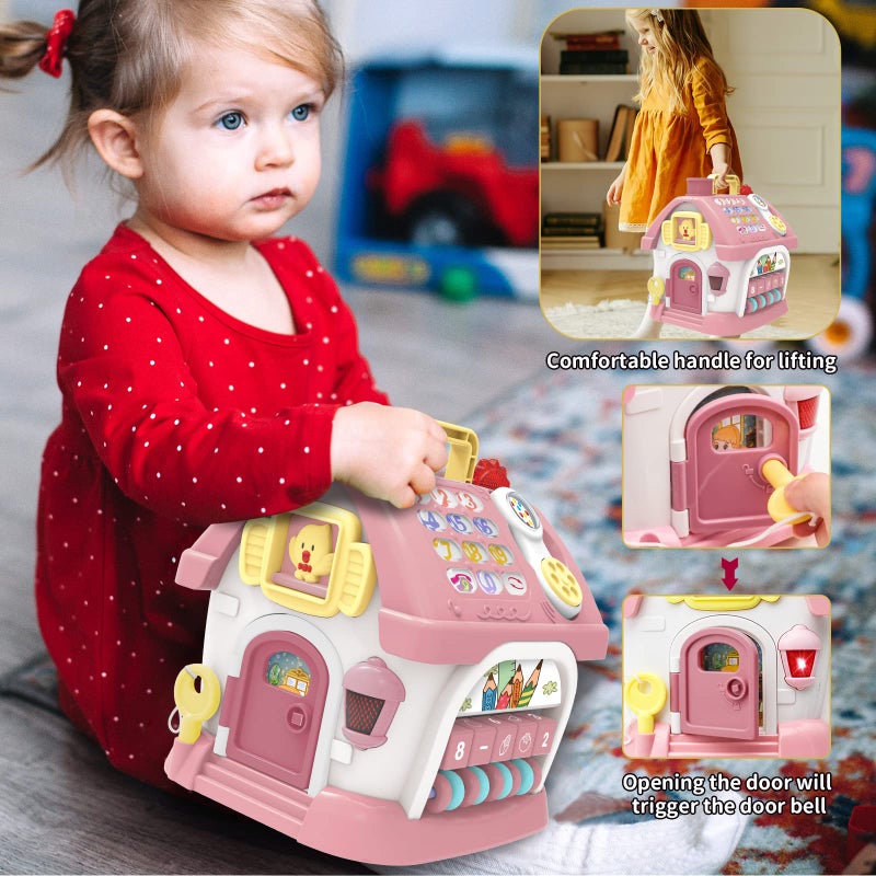Ming You Montessori Toys for 1+ Year Olds Girl Gifts - 8-in-1 Musical Learning House Baby Toy 6-12 12-18 Months, Toddler Toys Age 1, 2 Year Old Girl Birthday Gifts - Image 5