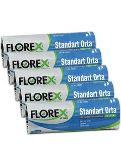 Florex Standard Black Garbage Bag (55 x 60) 5 Rolls  - Image 1
