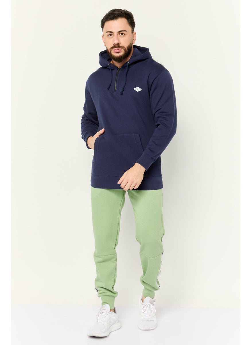 PUMA Men Sportswear Fit Long Sleeve Outdoor Hooded Sweatshirt, Navy  - Image 2