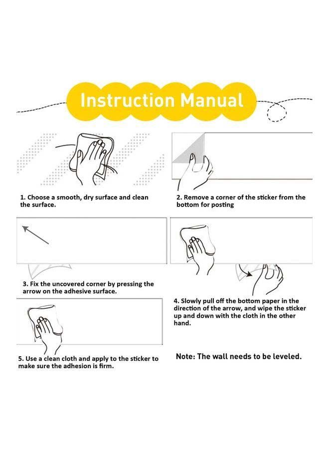 NIBEMINENT Thickened Waterproof Removable Dry Erase Self-Adhesive Whiteboard Sticker White - Image 4