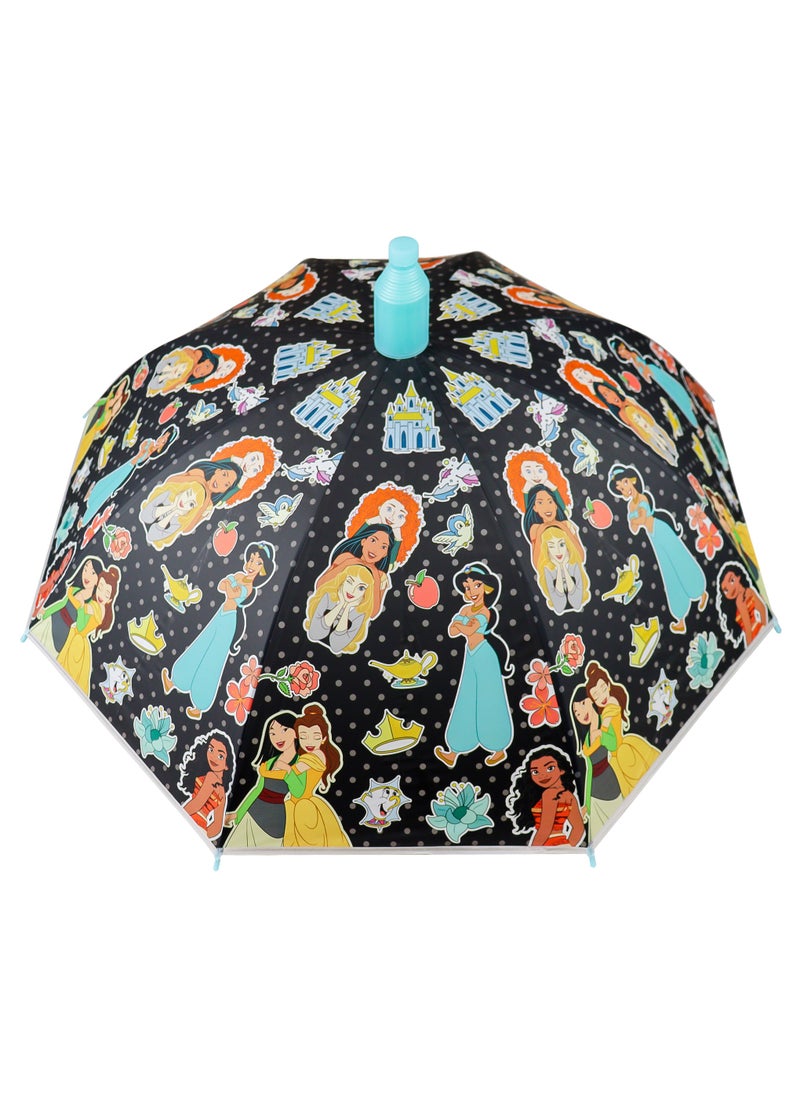 Disney Princess - Disney Princess Plastic Cover Umbrella for Kids with Whistle - Image 1