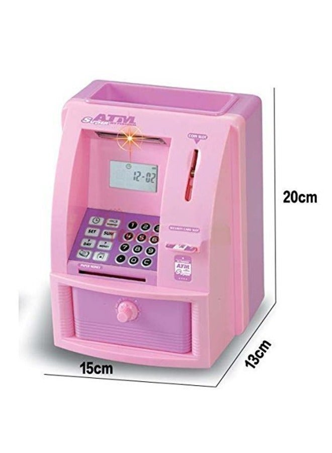 GIOIO Kids LCD Display ATM Bank Toy with Cash Slot Safe Saving Learning Money Game Daily Use Gift for Boys Girls - Image 2