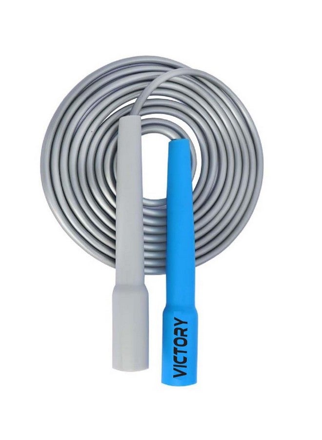 VICTORY Adjustable Skipping Rope for Men and Women for Kids Jumping Rope for Exercise, Gym Fitnes Freestyle Skipping Rope (Blue),Rubber - Image 4