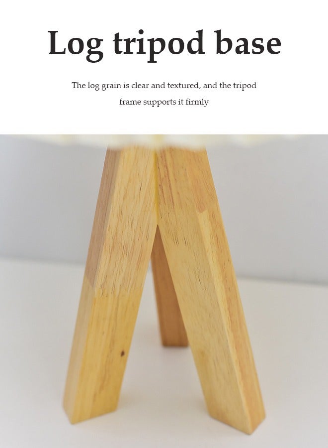 DUNISO Bedside table lamp, USB fabric bedroom lamp, LED desk lamp reading lamp, three color multi-level adjustable, with three legged base, suitable for living room, study, bedroom and office - Image 5