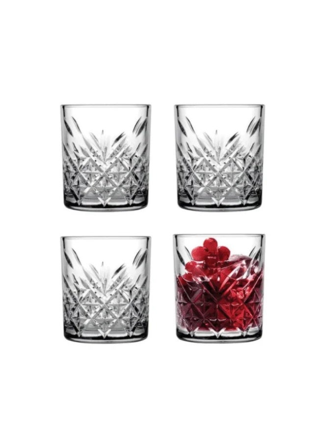 Pasabahce Timeless Old Fashioned Glass Set of 4Pcs – 205ml - Image 1