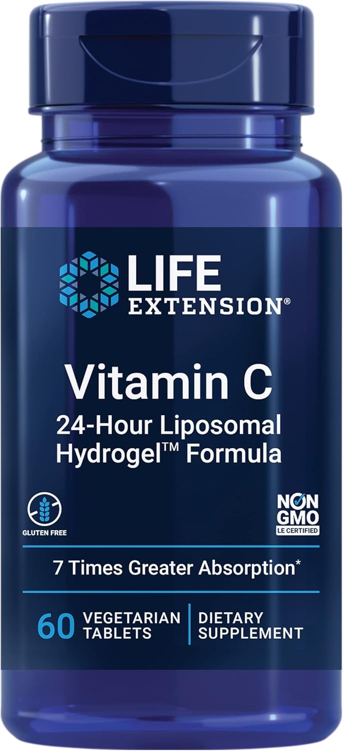 Life Extension Vitamin C Liposomal Hydrogel for Adults - 60 Tablets - Image 1