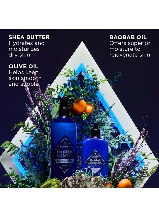 Jack Black Jack Black Blue Midnight Hair & Body Cleanser, 33 Fl Oz - Black Pepper & Lavender - Men’s Body Wash, Shampoo Wash, Dual-Purpose Men’s Cleanser, Wash Away Dirt & Sweat - Image 4