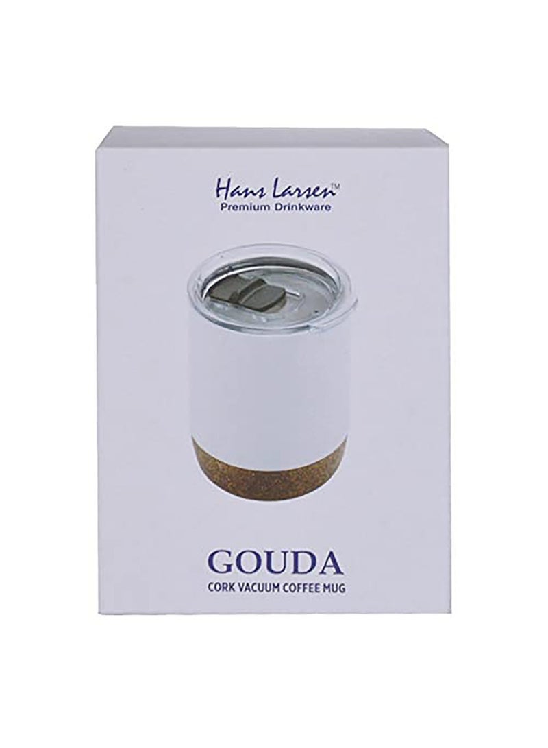 هانز لارسن جودة - كوب مفرغ من الهواء من هانز لارسن بقاعدة من الفلين - أبيض - Image 3