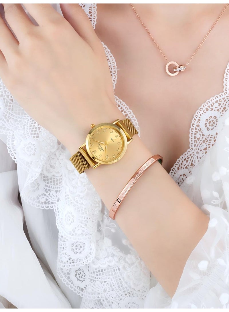 OPK Watches for Ladies Waterproof Luminous Date Women Watches Analog Quartz Mesh Ladies Watches Classic Dress Wrist Watch - Image 3