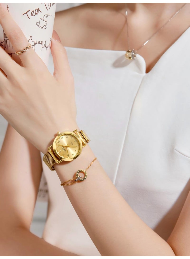 OPK Watches for Ladies Waterproof Luminous Date Women Watches Analog Quartz Mesh Ladies Watches Classic Dress Wrist Watch - Image 4